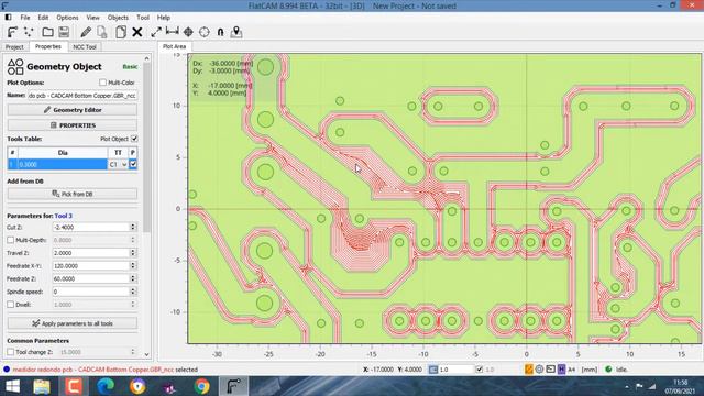 TUTORIAL PCB REDONDO NO PROTEUS x GERBER x FLATCAM G-CODE x SIMULAÇÃO G-CODE CAMOTICS смотреть онлайн