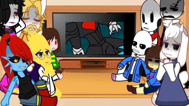 Undartale react to Undertale Lore (анимация)||gacha reaction||my au||| смотреть онлайн