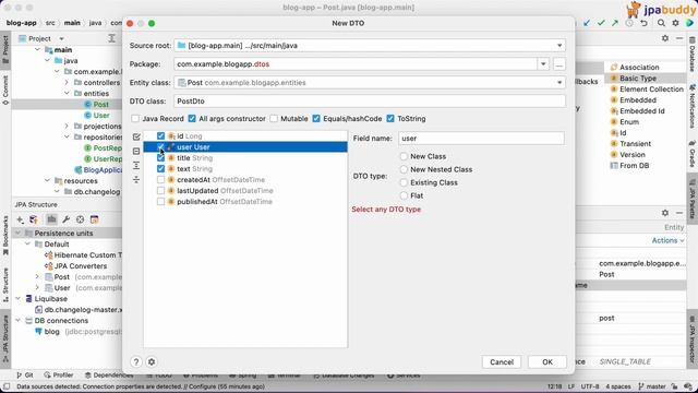 How to generate DTOs from JPA entities | JPA Buddy смотреть онлайн