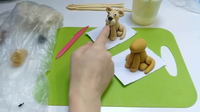 Лепим львицу из соленого теста. смотреть онлайн