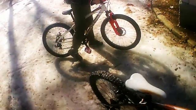 VLOG 1 Спуск с гор на велосипеде вид от 1 лица смотреть онлайн