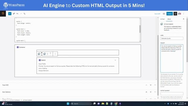 AI Engine for WordPress to Custom HTML Output смотреть онлайн