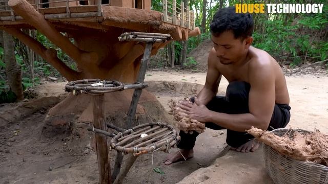 Rescue Kitten Cat And Build The Tree House For Cat With Amazing Aquarium