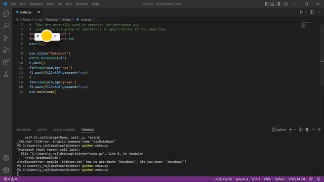 What is NoteBook in tkinter (37) ||python programming||GUI Hindi Series. смотреть онлайн