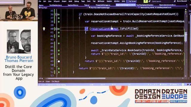 Distill the Core Domain from Your Legacy App - Thomas Pierrain and Bruno Boucard - DDD Europe 2018 смотреть онлайн