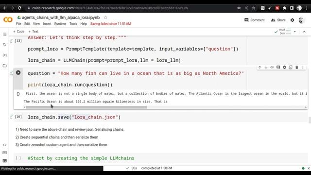 Building Custom Agents & Chains:With Open Source LLM Like ALPACA-LORA on Colab смотреть онлайн