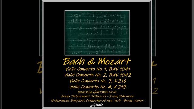 Violin Concerto NO. 3 In G Major, K.216: I. Allegro