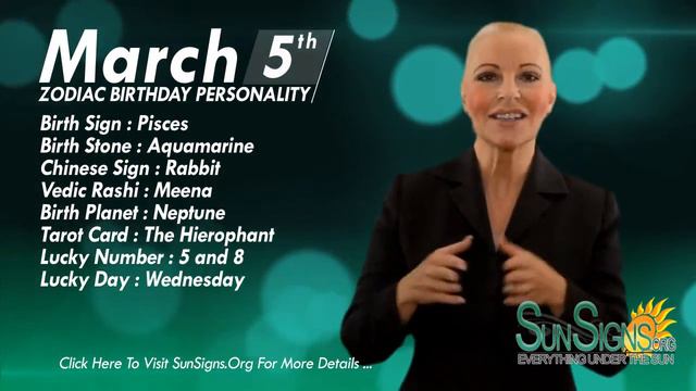 March 5th Zodiac Horoscope Birthday Personality - Pisces - Part 2 смотреть онлайн