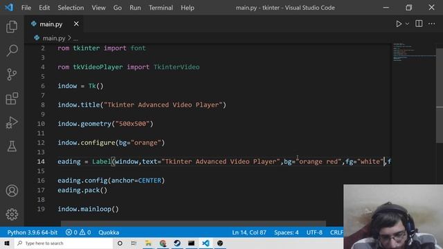Python 3 Tkinter Video Player With Controls to Play MP4 Video Files Using tkvideoplayer Library смотреть онлайн