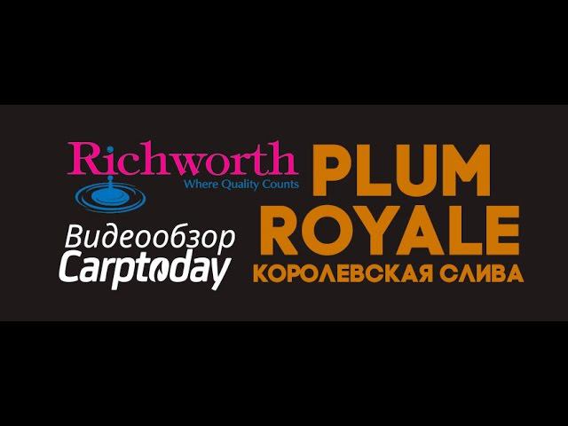 Plum Royale - Королевская слива от Richworth. Обзор Carptoday. Карпфишинг