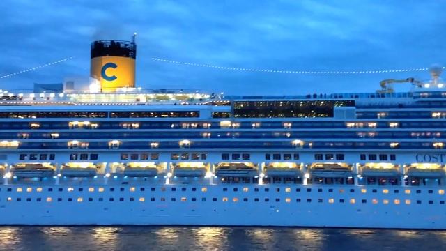 COSTA PACIFICA выход круизного лайнера из СанктПетербурга смотреть онлайн