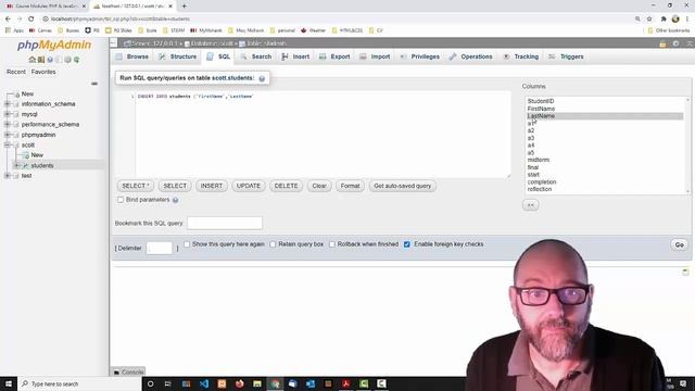 PHP & JavaScript: Module 2, Section 2 phpMyAdmin смотреть онлайн