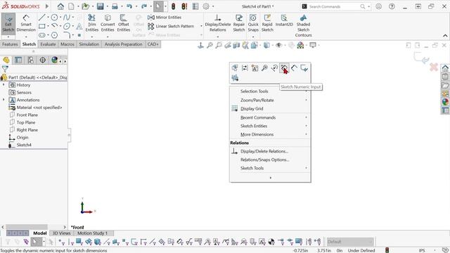 Automatic Dimensioning with Sketch Numeric Input in SOLIDWORKS смотреть онлайн