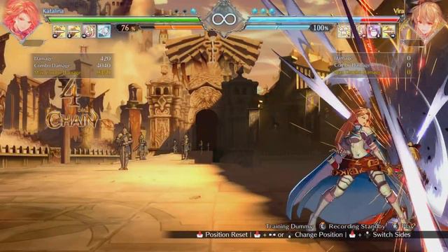 Granblue Fantasy Versus Rising (PS5) - Katalina Quick Combo (FHD60Fps)