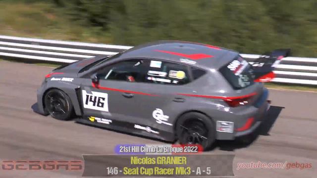 Seat Cup Racer Mk3 - Nicolas GRANIER - HILL CLIMB - 2022 - La Broque смотреть онлайн