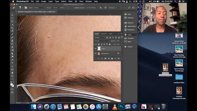 How To Retouch Skin in Photoshop Using The Healing Brush Tool смотреть онлайн
