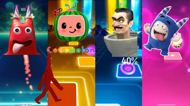 Tiles Hop Top50 Who Is Best? ? ? Garten Of Banban ? Cocomelon ? Skibidi Toilet ? Oddbods ? смотреть онлайн