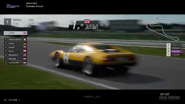 JOT381 GRAN TURISMO SPORT 160618 TSUKUBA FERRARI BB 2nd to 1st ONLINE RACE 7 LAPS 520th WIN смотреть онлайн