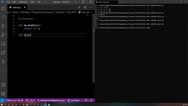 Programming basics 003 | PYTHON | Writing functions смотреть онлайн