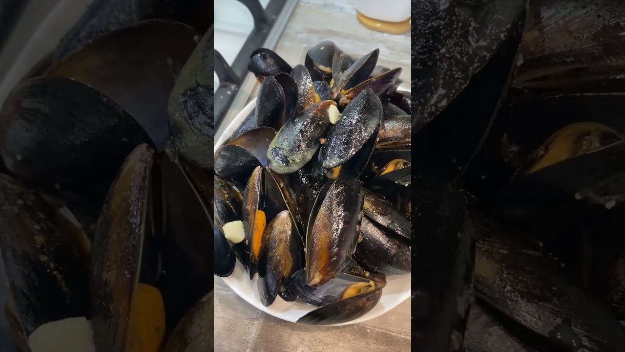 Жареные мидии в створках(Аргентинские)
