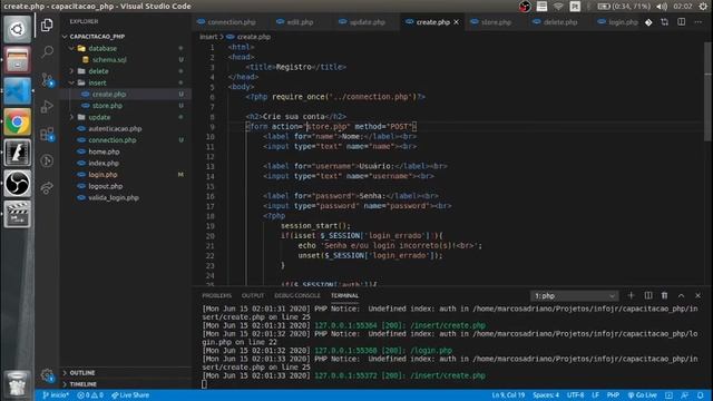 Capacitações InfoJr #7 - PHP + MySQL (Parte 1) смотреть онлайн