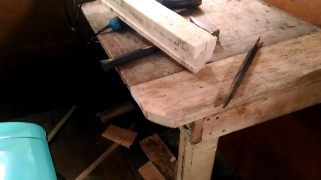 Гараж "Мечты" за 55 тысяч рублей #5. Верстак своими руками. смотреть онлайн