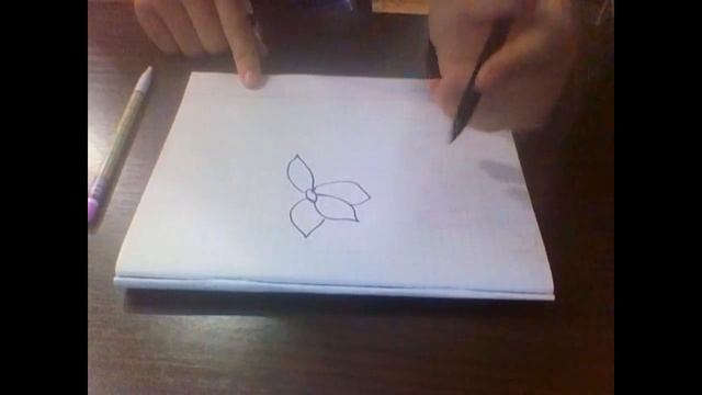 Как легко нарисовать цветок. Видеоурок для начинающих смотреть онлайн