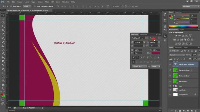Design Your Own Certificate Using Photoshop CS6 смотреть онлайн