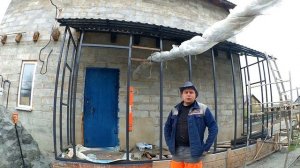 Делаю веранду своими руками из металлопрофиля и OSB. Часть 2 Крыша и стены.