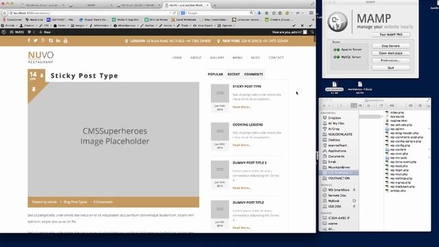 Wordpress Tutorial - Installing NUVO Restaurant Wordpress theme смотреть онлайн