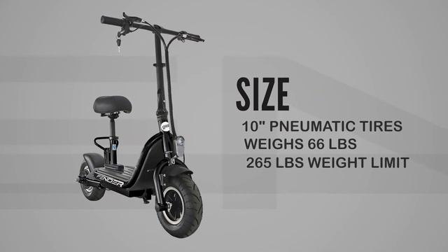 Fender BOMBER Electric Scooter смотреть онлайн