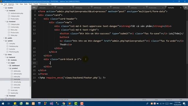 [Lập trình Web 2018] - Bài 10 Trang quản trị - Quản lý sản phẩm смотреть онлайн