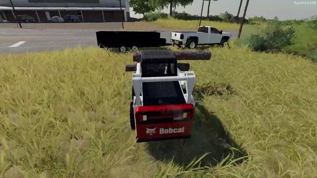 Tree Services | Removing Trees | GMC Work Truck | Dump Trailer | Bobcat S590 | Farming Simulator 19 смотреть онлайн