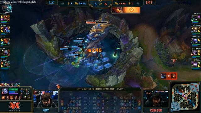 LZ vs IMT HIGHLIGHTS 2017 WORLDS GROUP STAGE DAY 1 смотреть онлайн