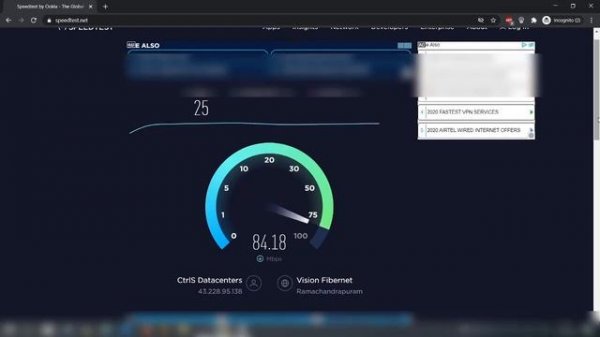 CNet BroadBand Speedtest