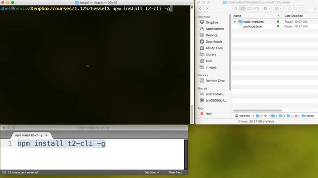 Install CLI for your Tessel смотреть онлайн