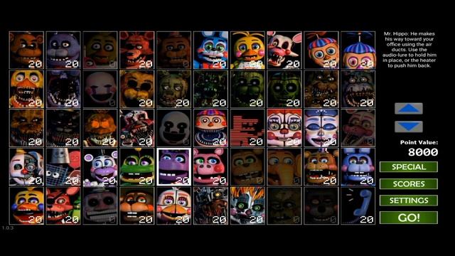 /Самые легкие 8к очков фнаф ultimate custom night/как пройти смотреть онлайн