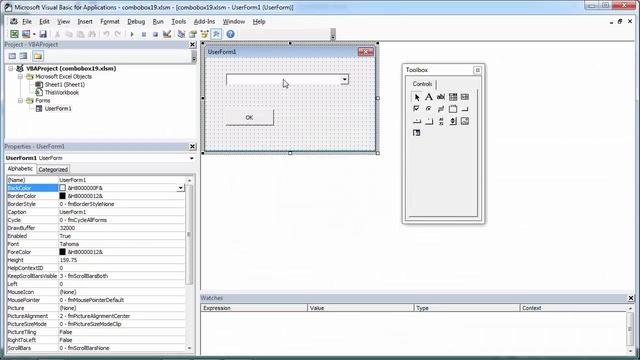 Excel VBA UserForm Combobox Get Selected Item (3 Columns) смотреть онлайн