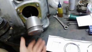 Урал мотоцикл. установка поршневых колец