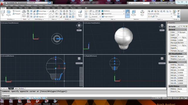AutoCad 22 of 27 3D Basic 3 смотреть онлайн