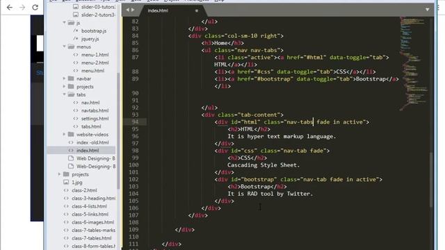 Bootstrap Website | center tabs footer- Part-3 смотреть онлайн