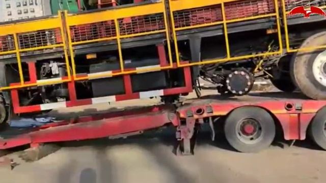 Погрузка на трал мобильной буровой установки (МБУ) для дальнейшей транспортировки в пункт назначени смотреть онлайн