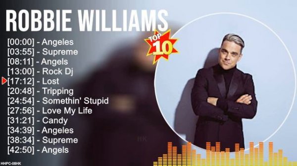 R o b b i e W i l l i a m s Greatest Hits ~ Top 100 Artists To Listen in 2022 & 2023