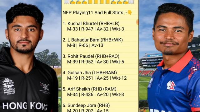 HK vs NEP Dream11 Prediction | HK vs NEP Dream11 Team | hong kong vs nepal today 1st t20i match | смотреть онлайн