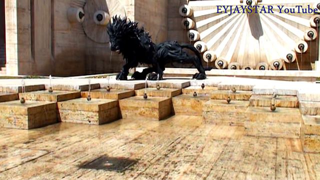 Sculpture Lion 2 by Ji Yong-Ho. Cascade. Yerevan, Armenia смотреть онлайн