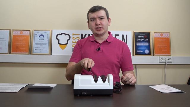 Обзор электрической точилки для ножей Hatamoto EDS-H198 смотреть онлайн