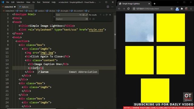Responsive Image Pop Up Using CSS & Javascript | Image Gallery Lightbox Tutorial смотреть онлайн