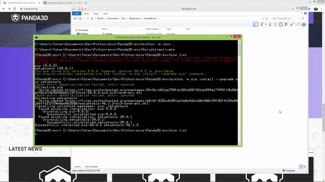 Panda3D tutorial #02 - install Panda3D and setup Pycharm IDE смотреть онлайн