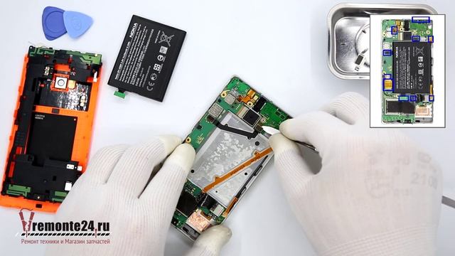 How to disassemble ? Nokia Lumia 930 RM-1045, Take Apart, Tutorial смотреть онлайн