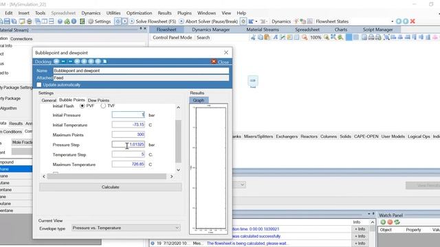 Calculation of Bubble Points & Dew Points of a component mixture Using DWSIM Software смотреть онлайн